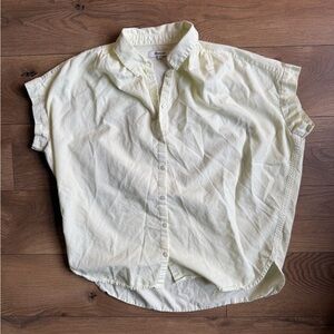 Madewell Pale Yellow Button-Up Shirt